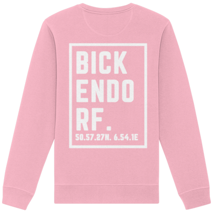Bickendorf Koordinaten (großer Druck auf dem Rücken) - Organic Basic Unisex Sweatshirt