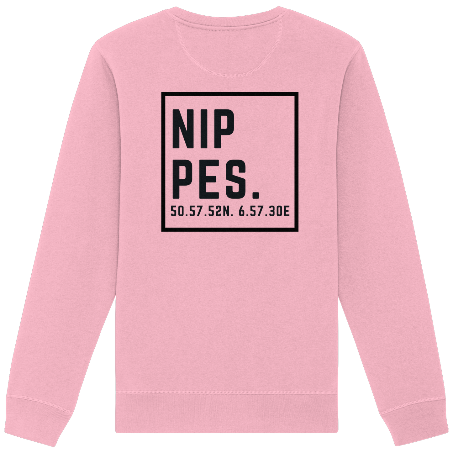 Nippes Koordinaten (großer Druck auf dem Rücken) - Organic Basic Unisex Sweatshirt