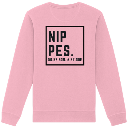 Nippes Koordinaten (großer Druck auf dem Rücken) - Organic Basic Unisex Sweatshirt