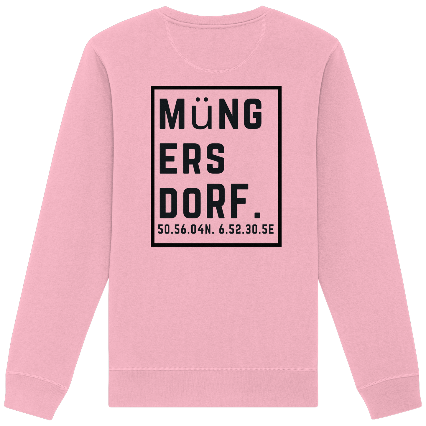 Müngersdorf Koordinaten (großer Druck auf dem Rücken) - Organic Basic Unisex Sweatshirt