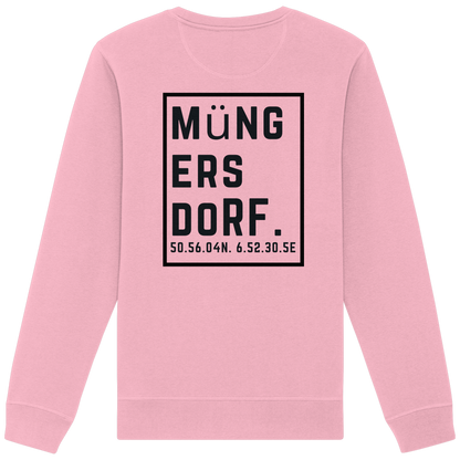 Müngersdorf Koordinaten (großer Druck auf dem Rücken) - Organic Basic Unisex Sweatshirt