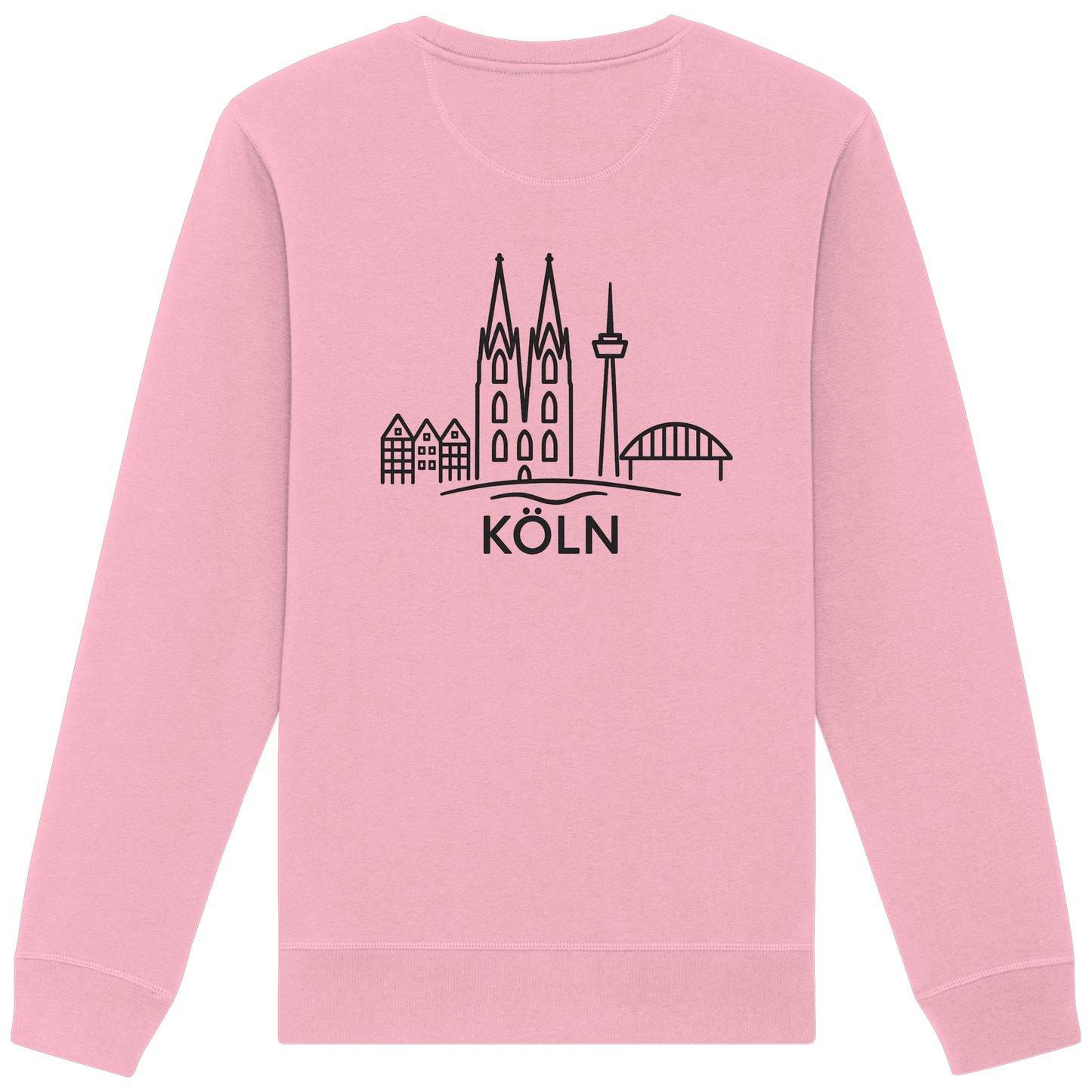 Köln Skyline (großer Druck auf dem Rücken) - Organic Basic Unisex Sweatshirt