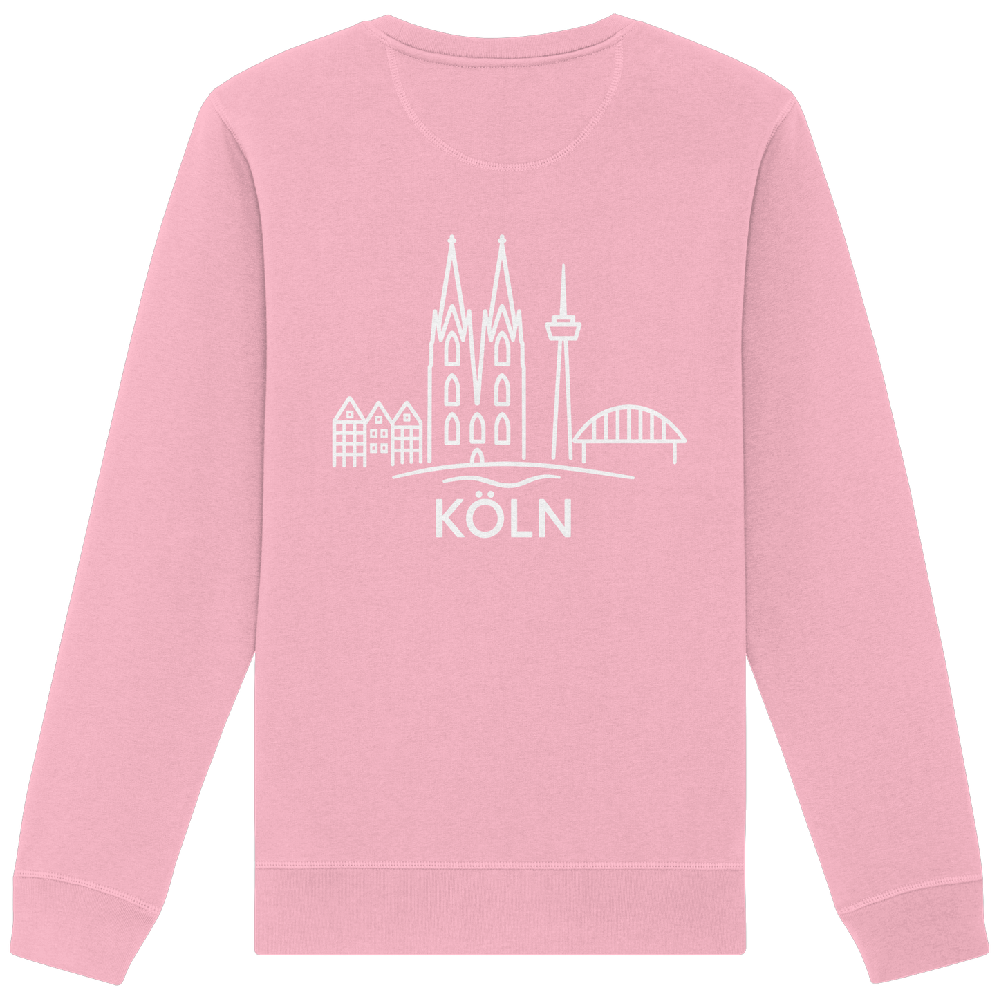 Köln Skyline (großer Druck auf dem Rücken) - Organic Basic Unisex Sweatshirt