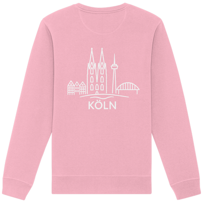 Köln Skyline (großer Druck auf dem Rücken) - Organic Basic Unisex Sweatshirt