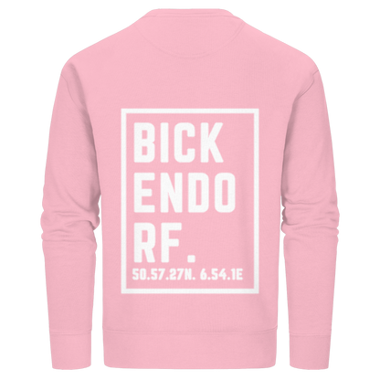 Bickendorf Koordinaten (großer Druck auf dem Rücken) - Organic Basic Unisex Sweatshirt
