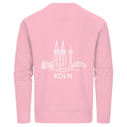 Köln Skyline (großer Druck auf dem Rücken) - Organic Basic Unisex Sweatshirt