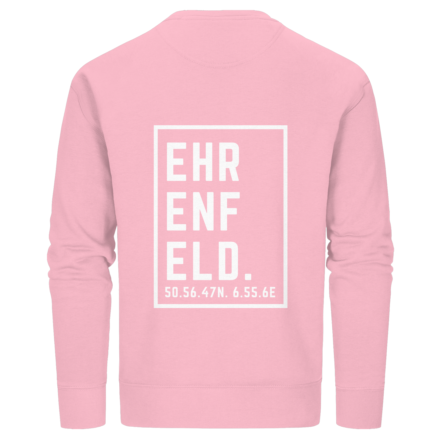 Ehrenfeld Koordinaten (großer Druck auf dem Rücken) - Organic Basic Unisex Sweatshirt