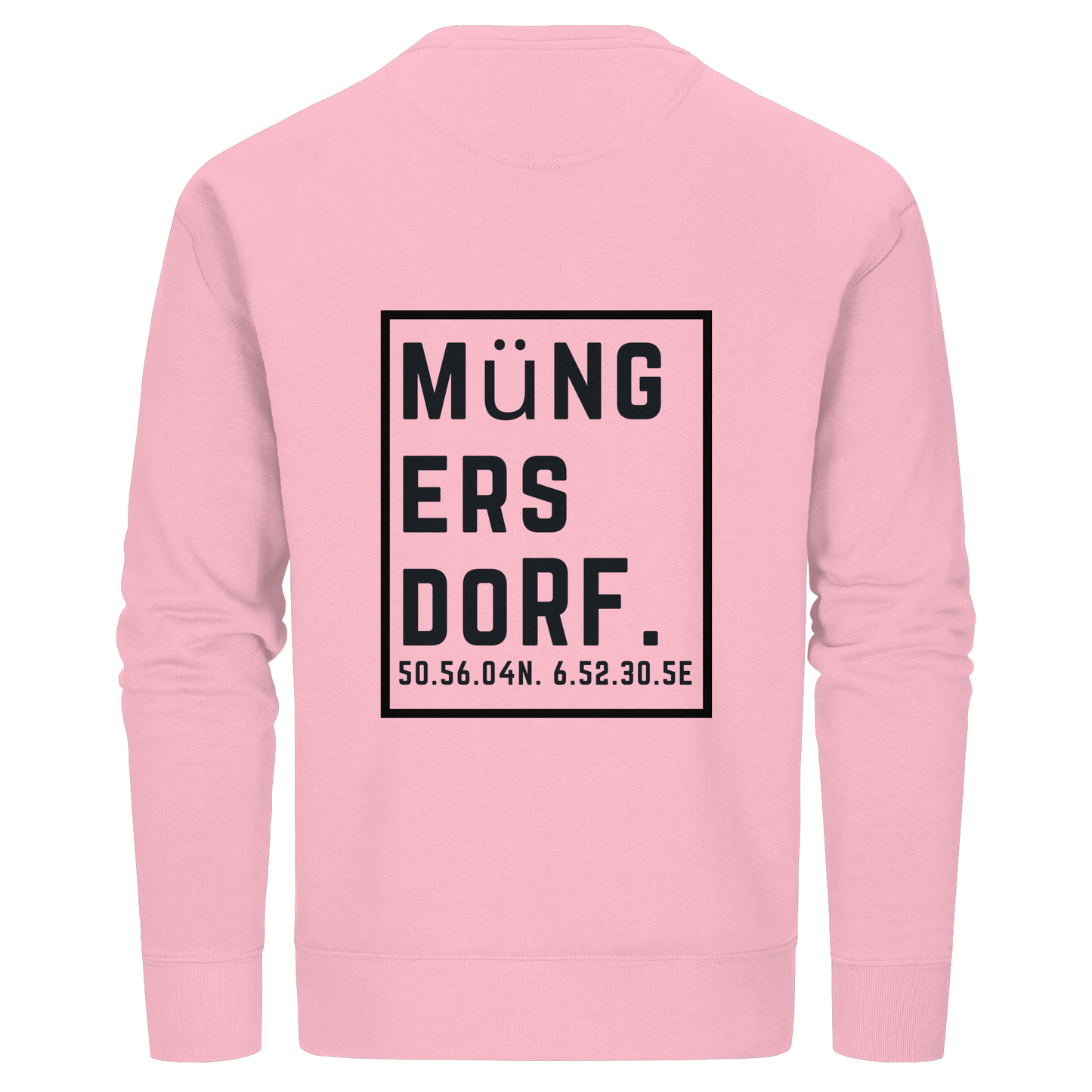 Müngersdorf Koordinaten (großer Druck auf dem Rücken) - Organic Basic Unisex Sweatshirt