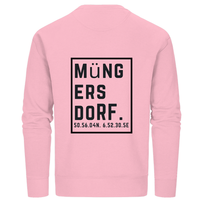 Müngersdorf Koordinaten (großer Druck auf dem Rücken) - Organic Basic Unisex Sweatshirt