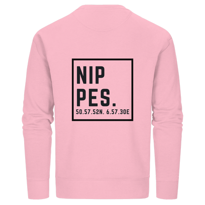 Nippes Koordinaten (großer Druck auf dem Rücken) - Organic Basic Unisex Sweatshirt