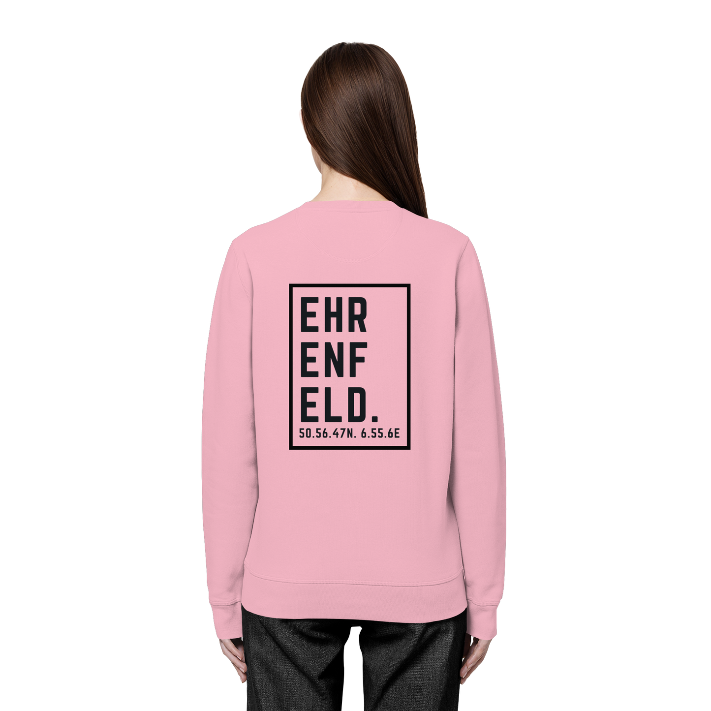 Ehrenfeld Koordinaten (großer Druck auf dem Rücken) - Organic Basic Unisex Sweatshirt