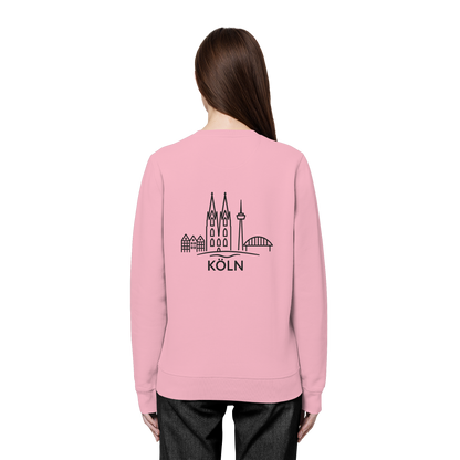 Köln Skyline (großer Druck auf dem Rücken) - Organic Basic Unisex Sweatshirt