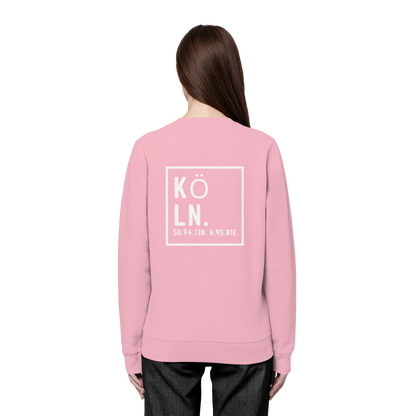 Köln Koordinaten (großer Druck auf dem Rücken) - Organic Basic Unisex Sweatshirt