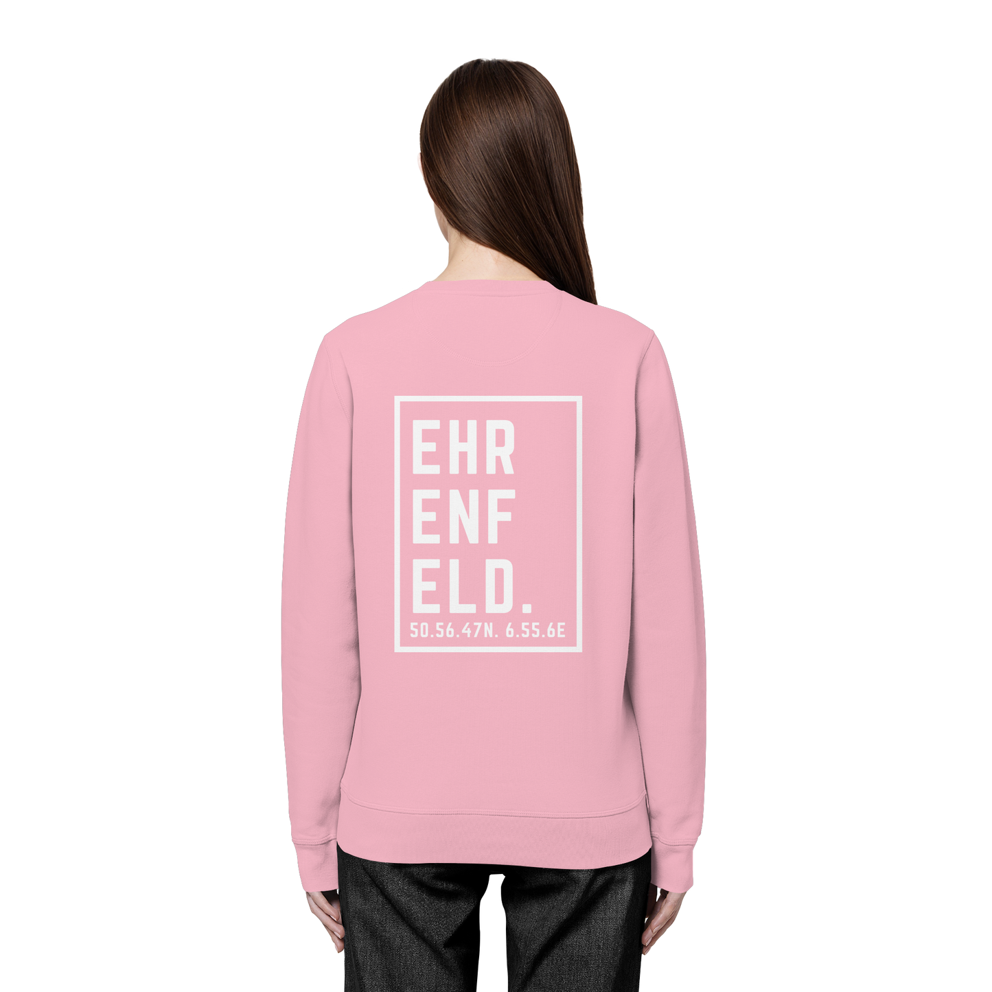 Ehrenfeld Koordinaten (großer Druck auf dem Rücken) - Organic Basic Unisex Sweatshirt