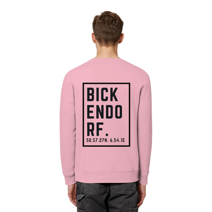 Bickendorf Koordinaten (großer Druck auf dem Rücken) - Organic Basic Unisex Sweatshirt