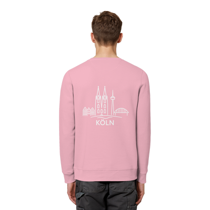 Köln Skyline (großer Druck auf dem Rücken) - Organic Basic Unisex Sweatshirt