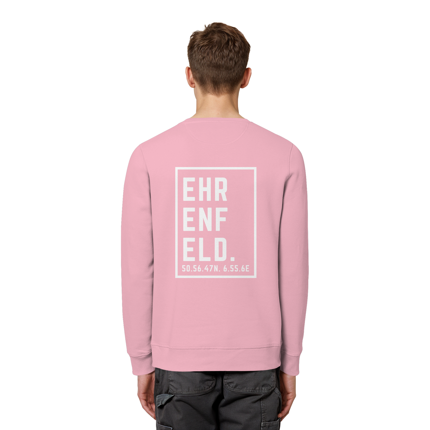 Ehrenfeld Koordinaten (großer Druck auf dem Rücken) - Organic Basic Unisex Sweatshirt