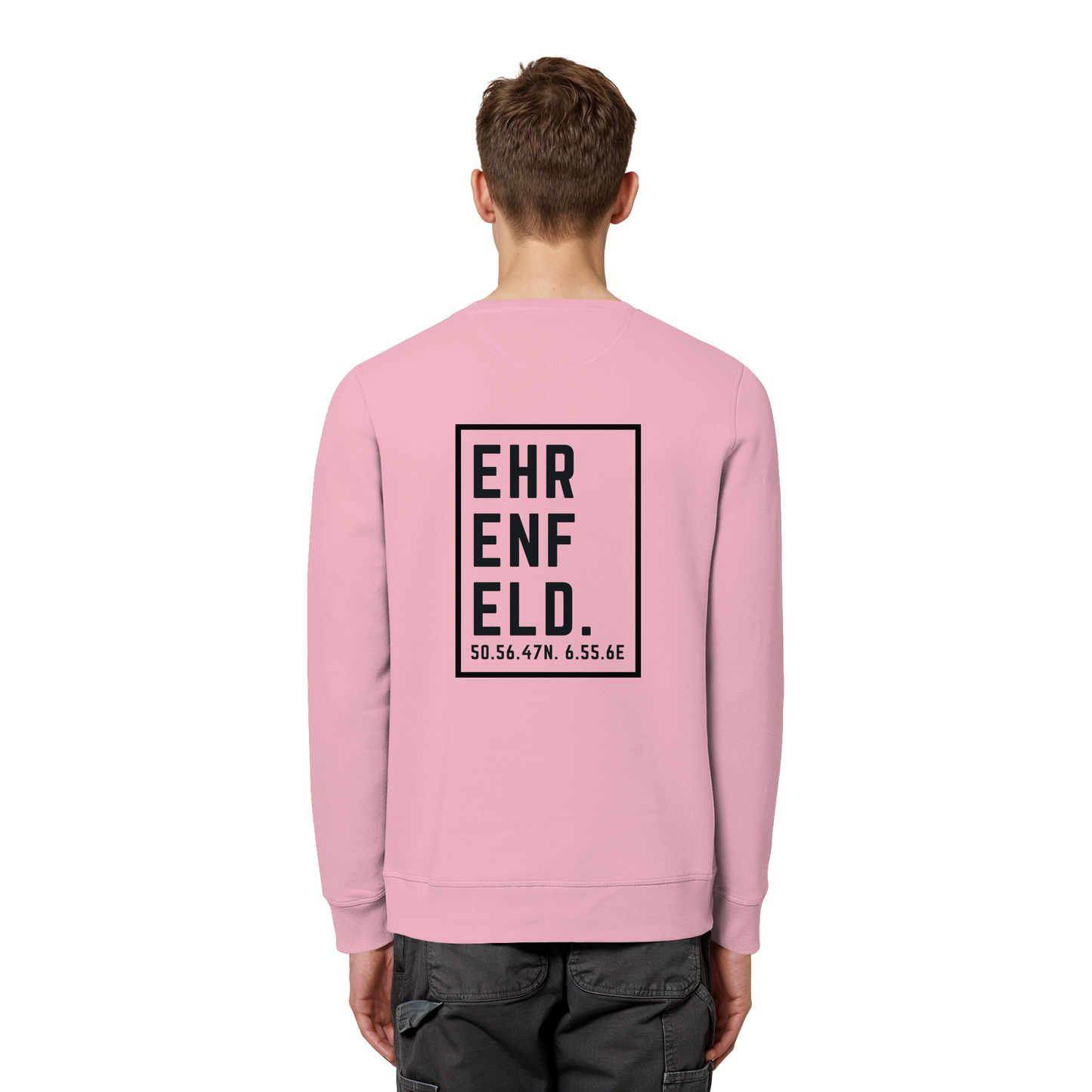 Ehrenfeld Koordinaten (großer Druck auf dem Rücken) - Organic Basic Unisex Sweatshirt