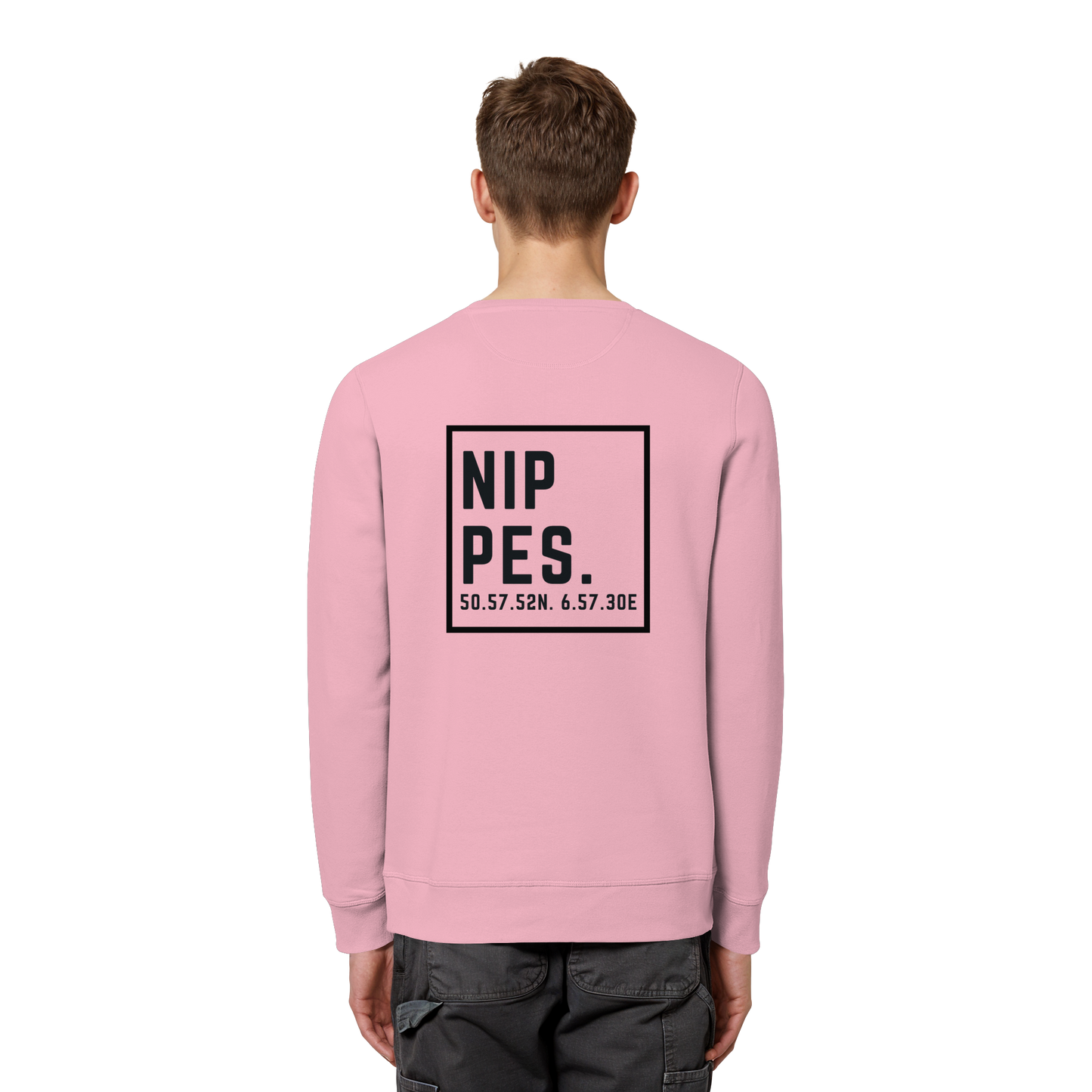 Nippes Koordinaten (großer Druck auf dem Rücken) - Organic Basic Unisex Sweatshirt