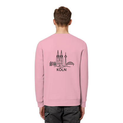 Köln Skyline (großer Druck auf dem Rücken) - Organic Basic Unisex Sweatshirt