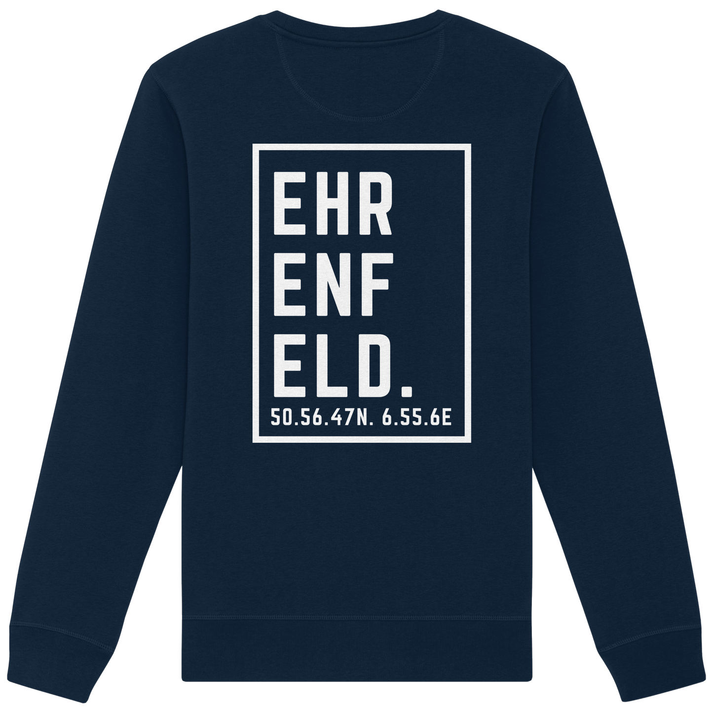 Ehrenfeld Koordinaten (großer Druck auf dem Rücken) - Organic Basic Unisex Sweatshirt