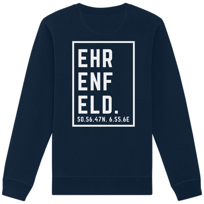 Ehrenfeld Koordinaten (großer Druck auf dem Rücken) - Organic Basic Unisex Sweatshirt