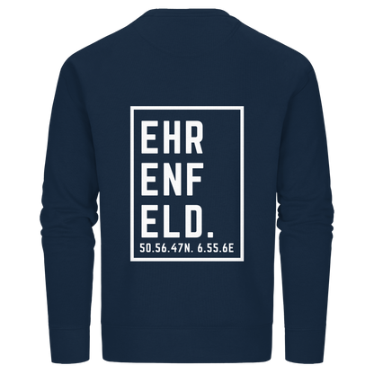 Ehrenfeld Koordinaten (großer Druck auf dem Rücken) - Organic Basic Unisex Sweatshirt