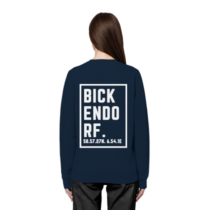 Bickendorf Koordinaten (großer Druck auf dem Rücken) - Organic Basic Unisex Sweatshirt