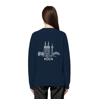 Köln Skyline (großer Druck auf dem Rücken) - Organic Basic Unisex Sweatshirt