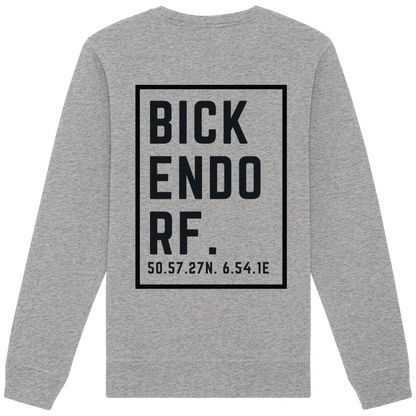 Bickendorf Koordinaten (großer Druck auf dem Rücken) - Organic Basic Unisex Sweatshirt