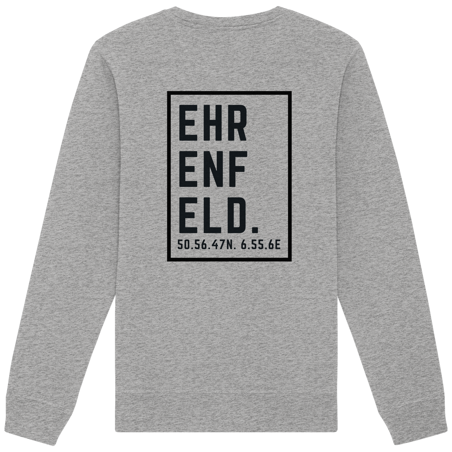 Ehrenfeld Koordinaten (großer Druck auf dem Rücken) - Organic Basic Unisex Sweatshirt