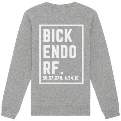 Bickendorf Koordinaten (großer Druck auf dem Rücken) - Organic Basic Unisex Sweatshirt