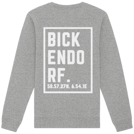 Bickendorf Koordinaten (großer Druck auf dem Rücken) - Organic Basic Unisex Sweatshirt