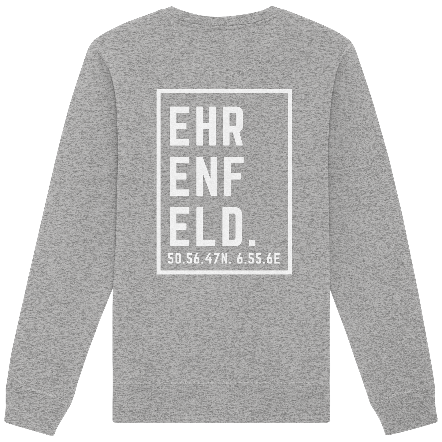Ehrenfeld Koordinaten (großer Druck auf dem Rücken) - Organic Basic Unisex Sweatshirt