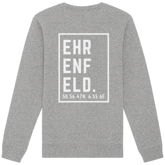 Ehrenfeld Koordinaten (großer Druck auf dem Rücken) - Organic Basic Unisex Sweatshirt