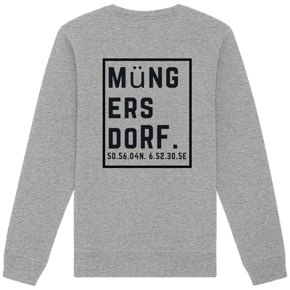 Müngersdorf Koordinaten (großer Druck auf dem Rücken) - Organic Basic Unisex Sweatshirt