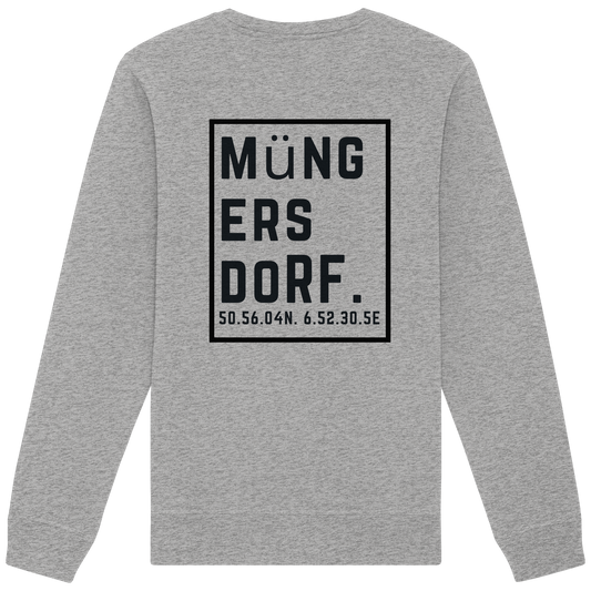 Müngersdorf Koordinaten (großer Druck auf dem Rücken) - Organic Basic Unisex Sweatshirt