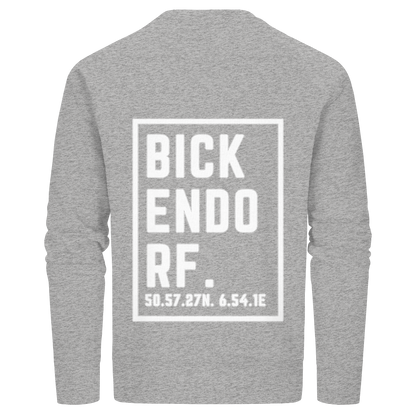 Bickendorf Koordinaten (großer Druck auf dem Rücken) - Organic Basic Unisex Sweatshirt