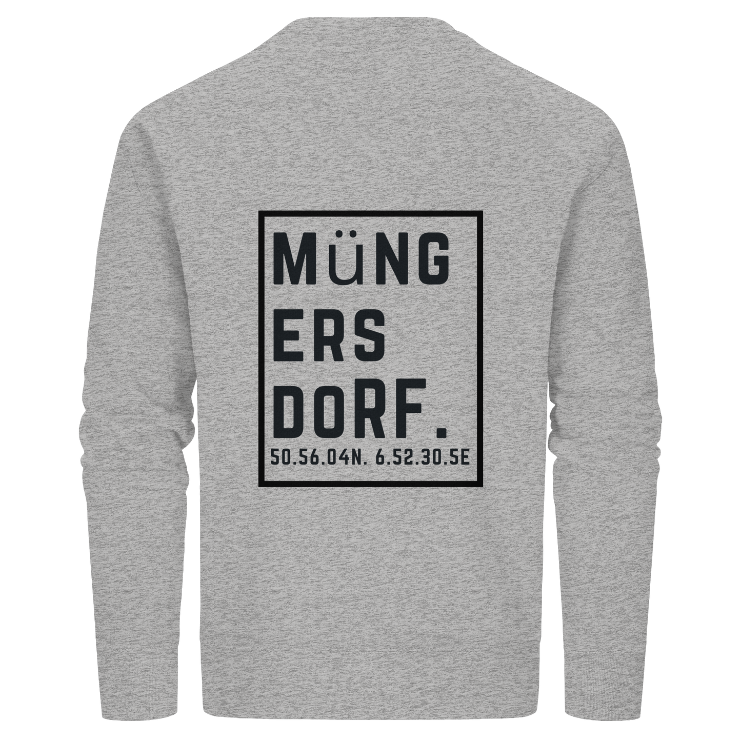 Müngersdorf Koordinaten (großer Druck auf dem Rücken) - Organic Basic Unisex Sweatshirt