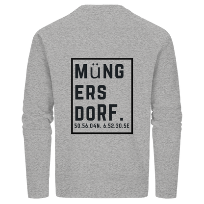 Müngersdorf Koordinaten (großer Druck auf dem Rücken) - Organic Basic Unisex Sweatshirt