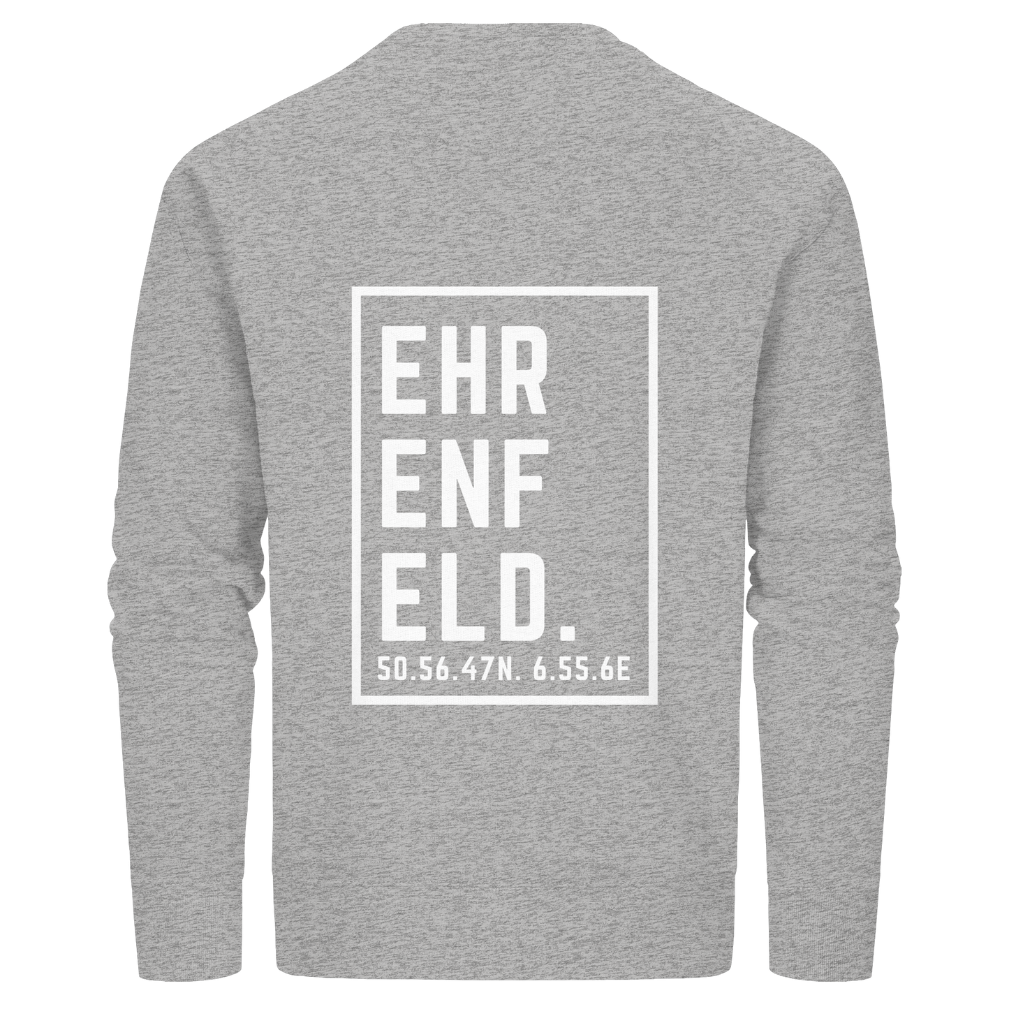 Ehrenfeld Koordinaten (großer Druck auf dem Rücken) - Organic Basic Unisex Sweatshirt