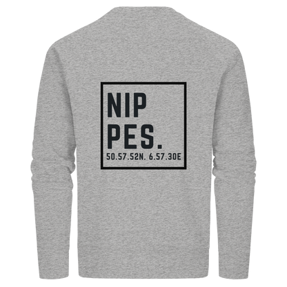 Nippes Koordinaten (großer Druck auf dem Rücken) - Organic Basic Unisex Sweatshirt