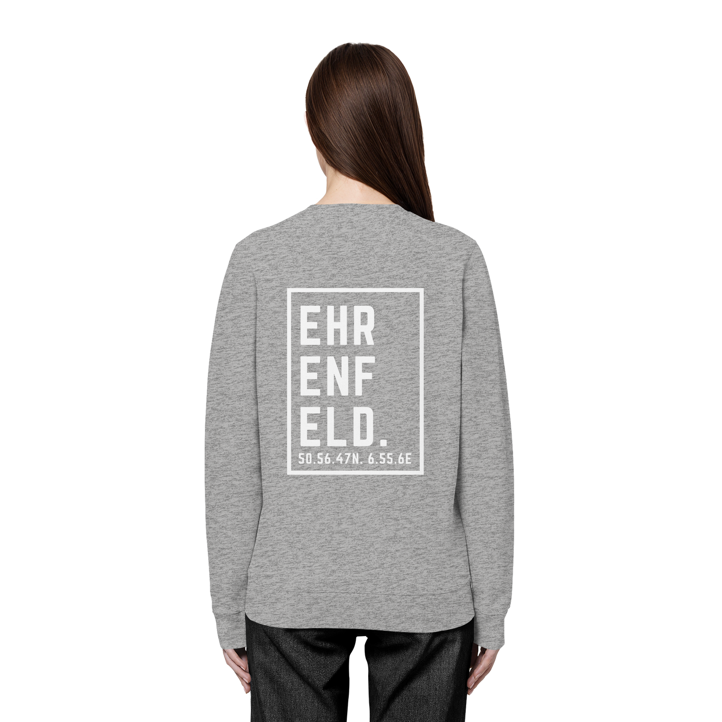 Ehrenfeld Koordinaten (großer Druck auf dem Rücken) - Organic Basic Unisex Sweatshirt