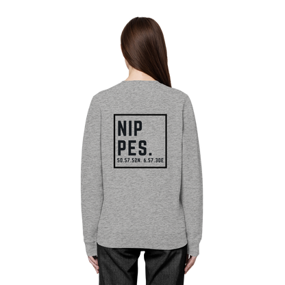 Nippes Koordinaten (großer Druck auf dem Rücken) - Organic Basic Unisex Sweatshirt