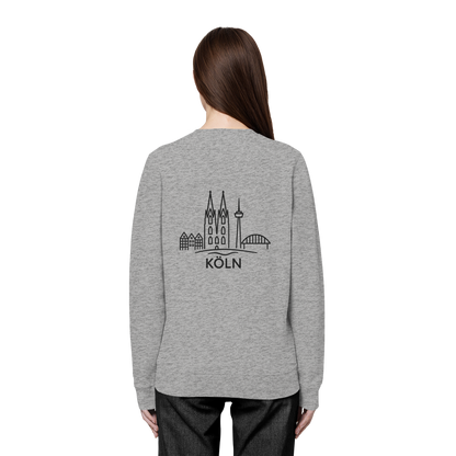 Köln Skyline (großer Druck auf dem Rücken) - Organic Basic Unisex Sweatshirt