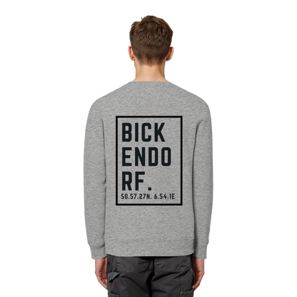 Bickendorf Koordinaten (großer Druck auf dem Rücken) - Organic Basic Unisex Sweatshirt