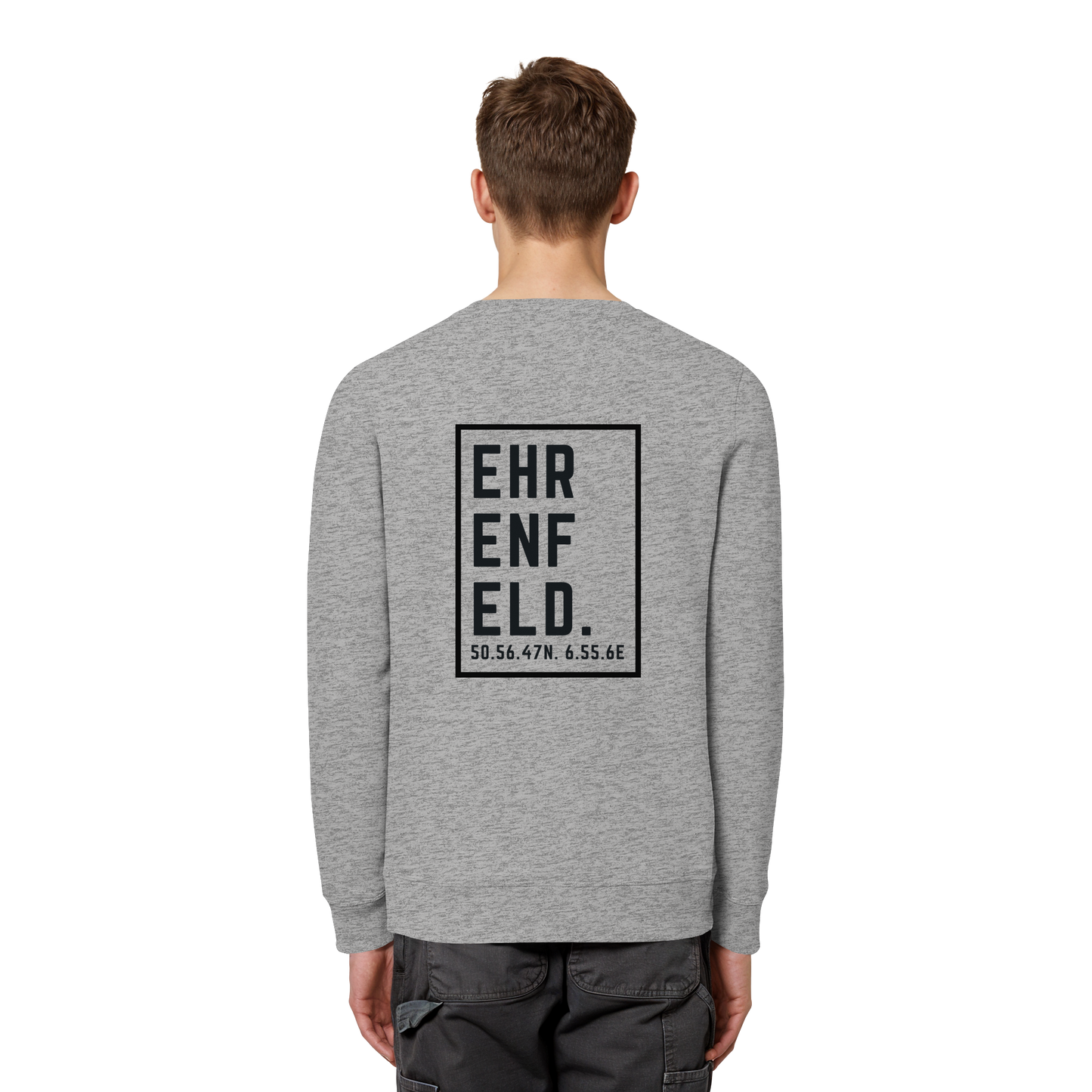Ehrenfeld Koordinaten (großer Druck auf dem Rücken) - Organic Basic Unisex Sweatshirt