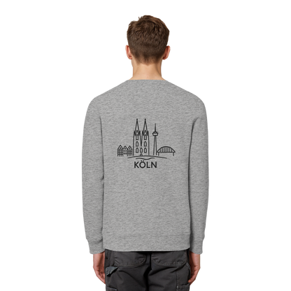 Köln Skyline (großer Druck auf dem Rücken) - Organic Basic Unisex Sweatshirt