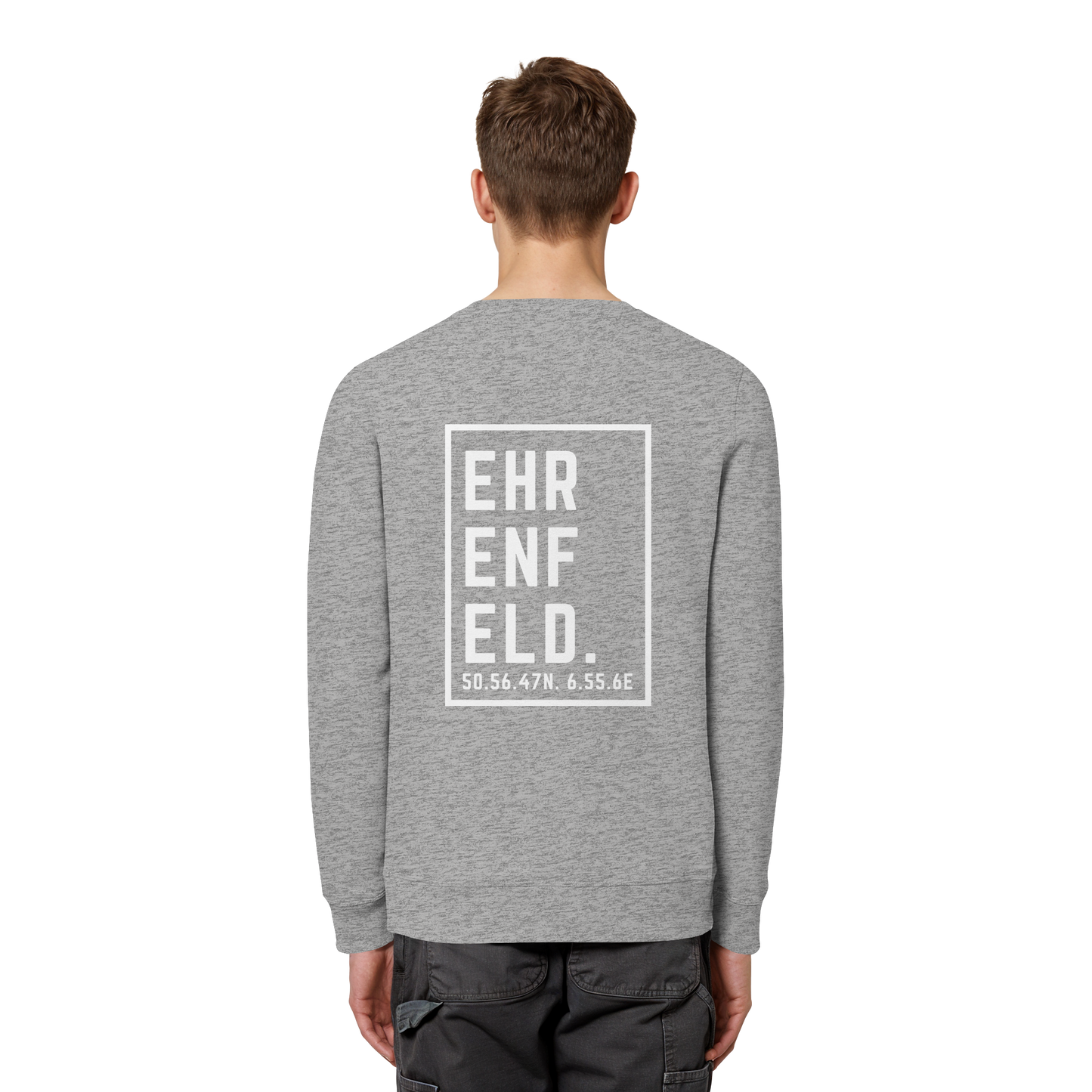 Ehrenfeld Koordinaten (großer Druck auf dem Rücken) - Organic Basic Unisex Sweatshirt