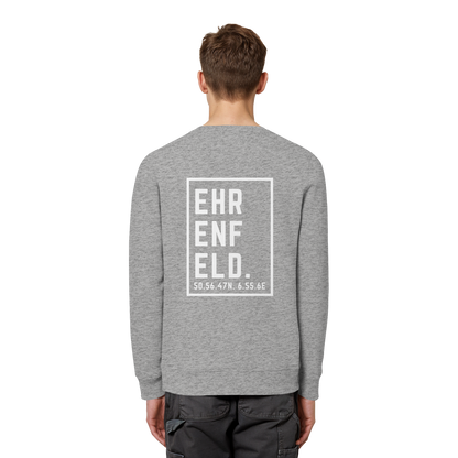 Ehrenfeld Koordinaten (großer Druck auf dem Rücken) - Organic Basic Unisex Sweatshirt